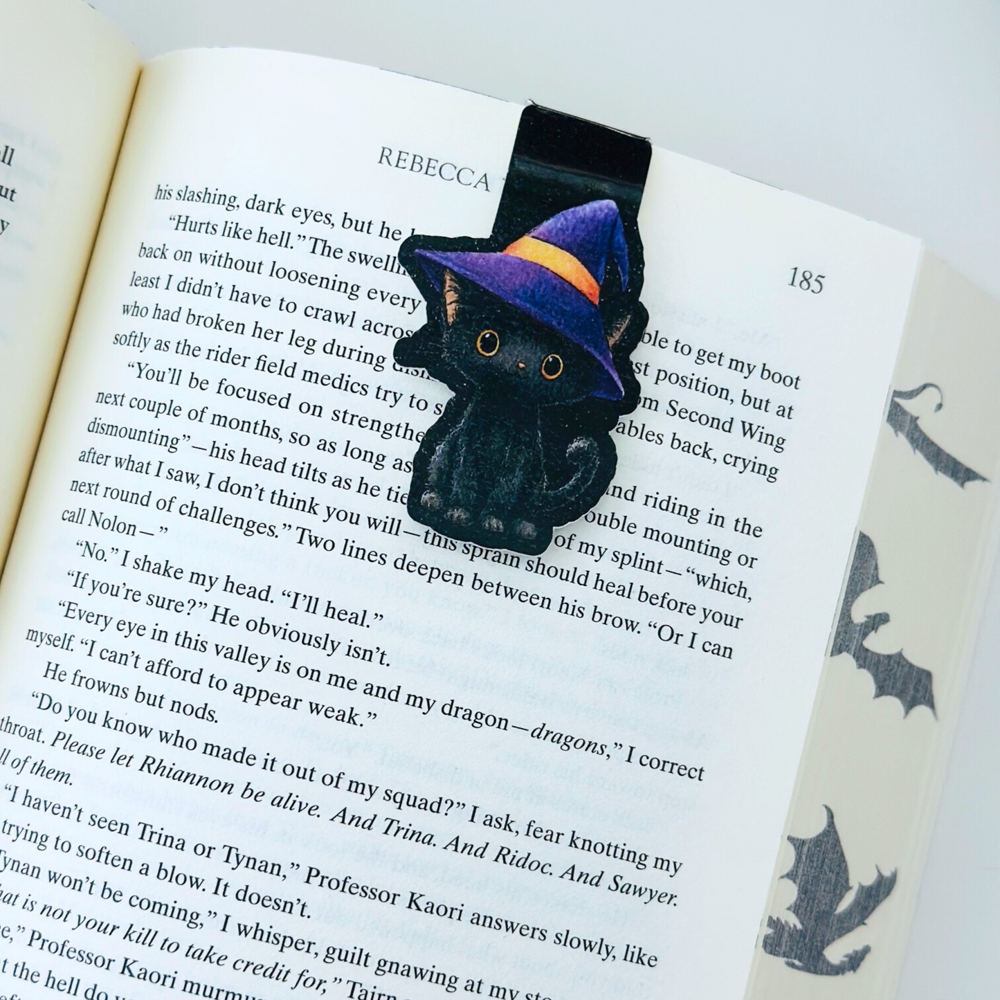 Witch Hat Cat Magnetic Bookmark