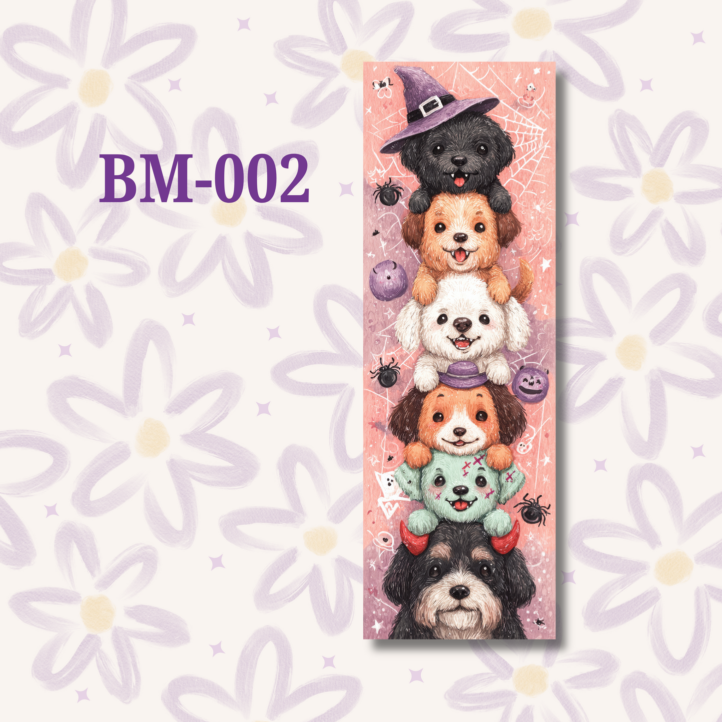 Spooky Dogs Halloween Bookmark Set