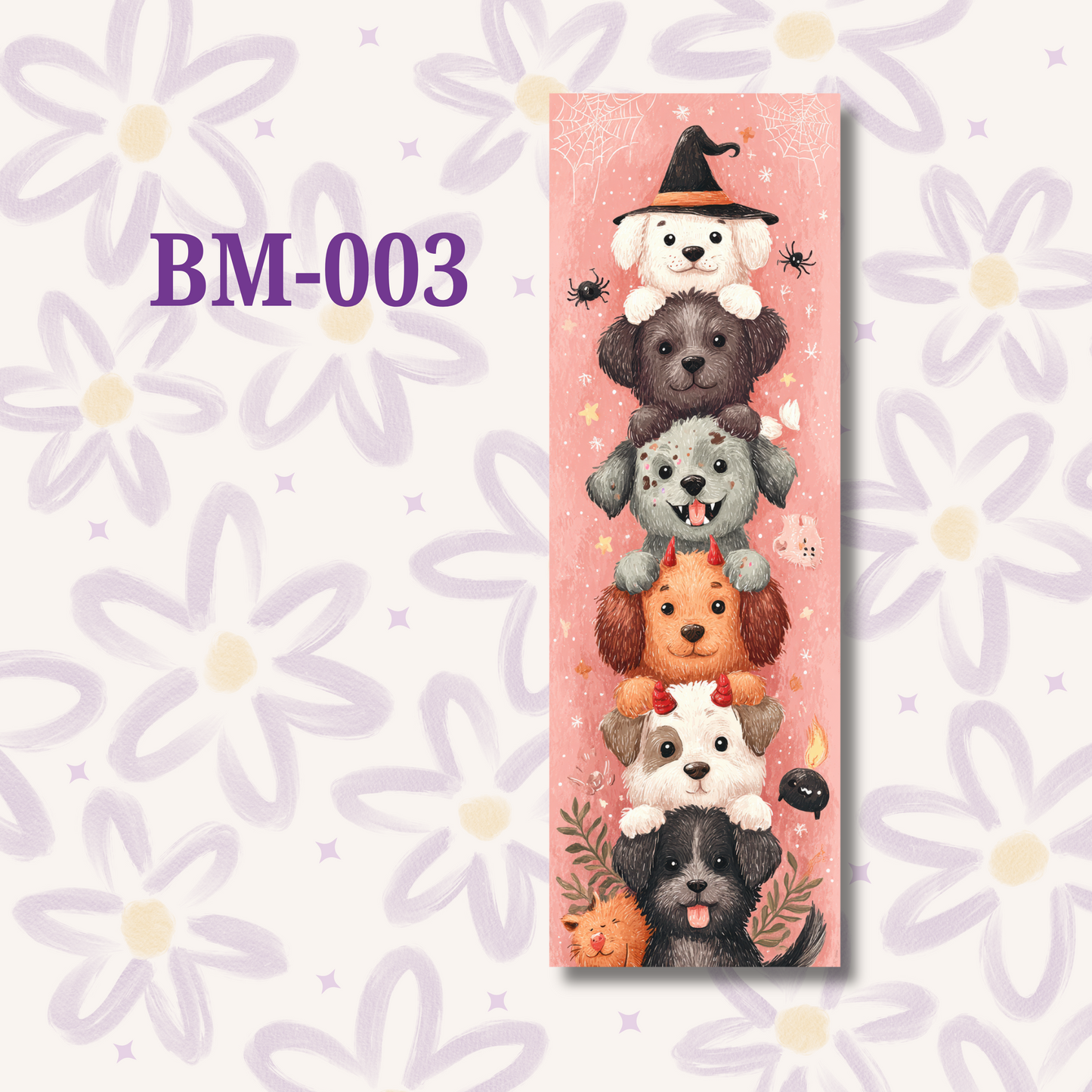 Spooky Dogs Halloween Bookmark Set