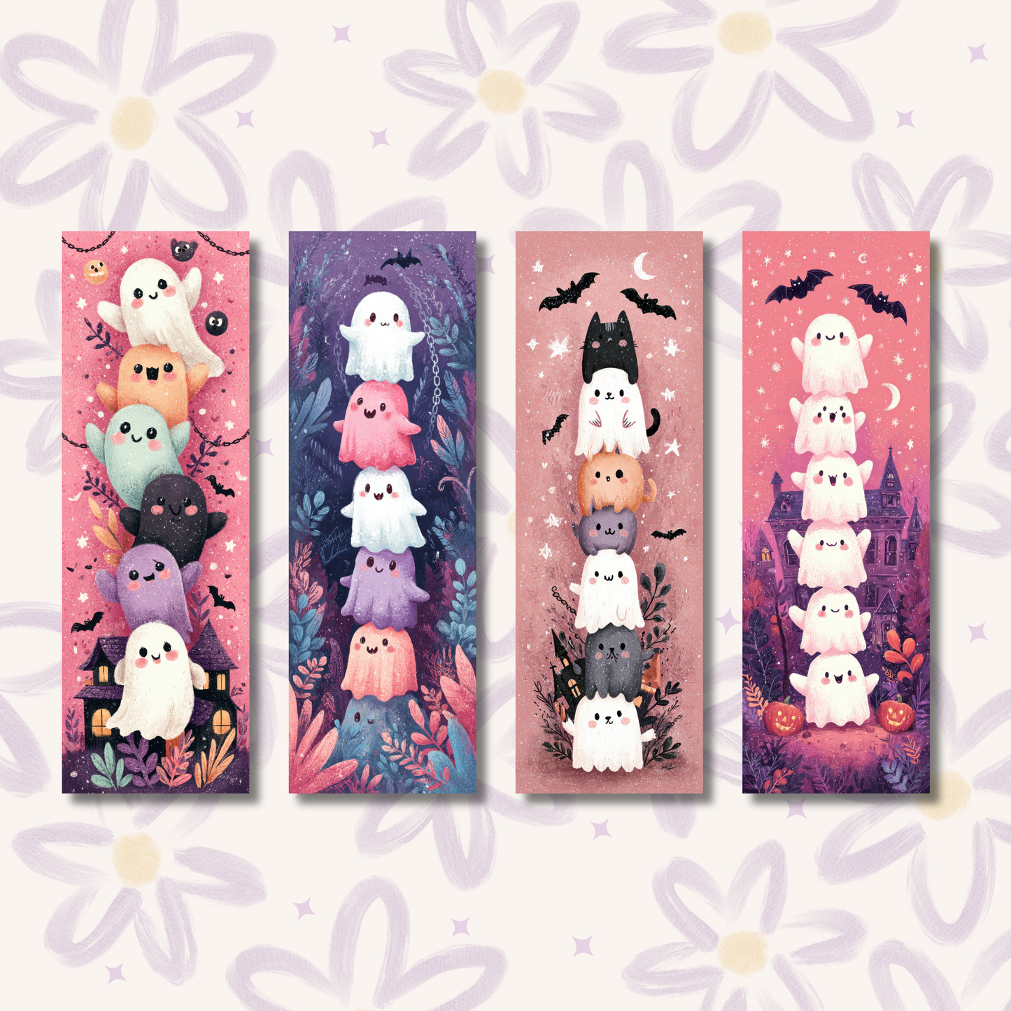 Spooky Cute Ghost Bookmarks