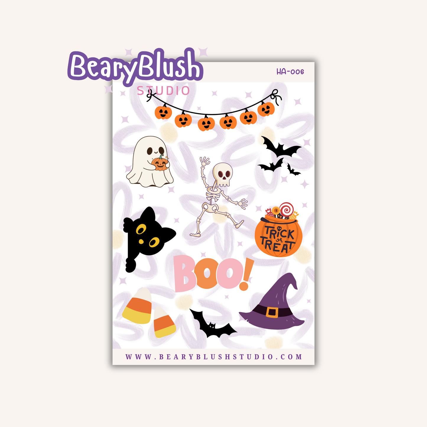 Sweet & Spooky Sticker Set - HA-006