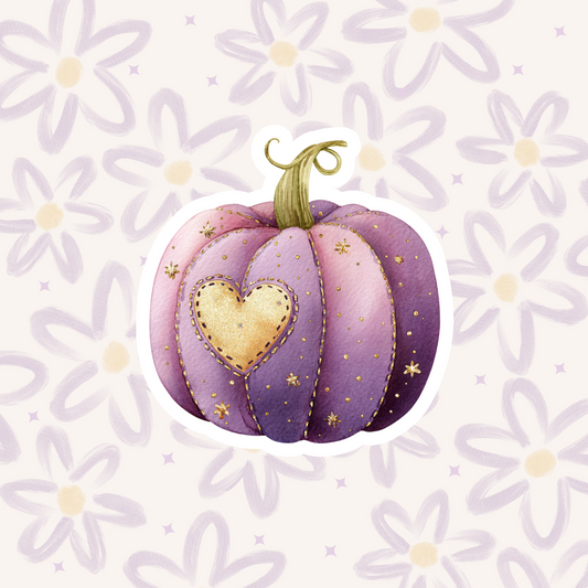 Purple Pumpkin Patch Sticker STI-003