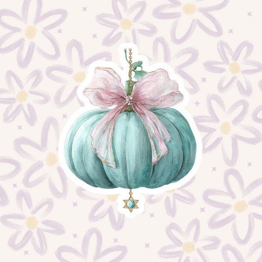 Sky Coquette Pumpkin Sticker STI-002