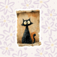 Spooky Cat Stamp Sticker STI-039