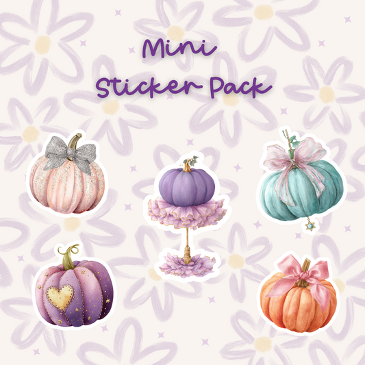 Maisy Bow & Glitter Pumpkin Sticker STI-001