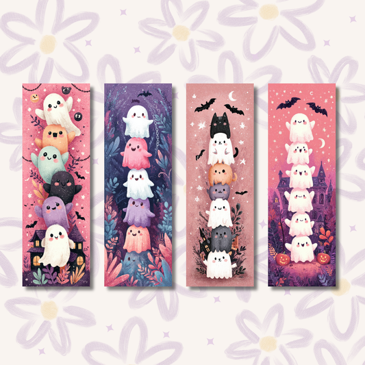 Spooky Cute Ghost Bookmarks