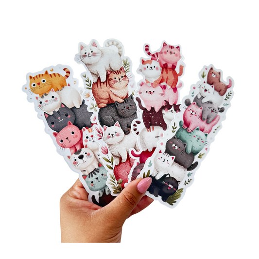 Stacked Kitty Cats Bookmark Set