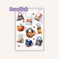 Haunted Cafe Ghosts Sticker Set - HA-005