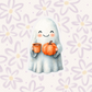 Ghost Pumpkin Spice Coffee Sticker STI-029