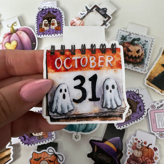 October 31st Calendar Magnetic Bookmark