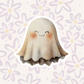 Two Smiley Blush Ghosts Sticker STI-025