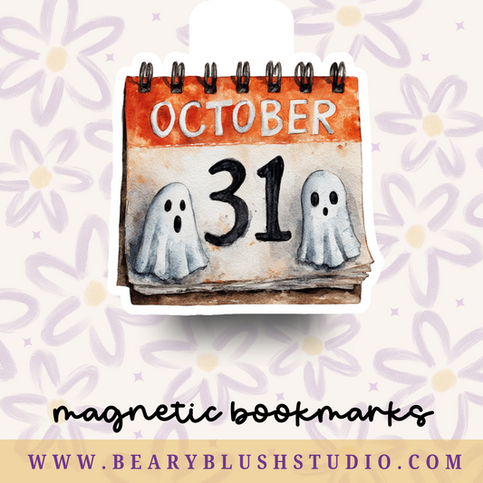 October 31st Calendar Magnetic Bookmark