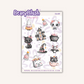 Cute & Gothic Halloween Sticker Sheet HA-007