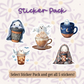 Cozy Coffee & Blanket Ghost Sticker STI-031