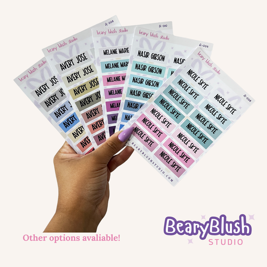 Kids Sticker Labels